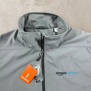 Amazon Logistics Employee Full Zip Vest Men’s XL Gray Workwear Elevate NWT